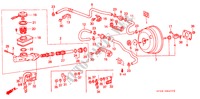 MAITRE CYLINDRE DE FREIN/ ALIMENTATION PRINCIPALE pour Honda LEGEND LEGEND 4 Portes 4 vitesses automatique 1992