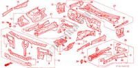 STRUCTURE DE CARROSSERIE(1) pour Honda LEGEND LEGEND 4 Portes 5 vitesses manuelles 1995