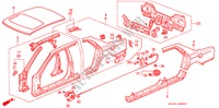 STRUCTURE DE CARROSSERIE(3) pour Honda LEGEND LEGEND 4 Portes 4 vitesses automatique 1993