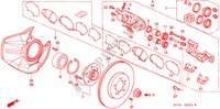 FREIN AVANT(2) pour Honda LEGEND COUPE LEGEND 2 Portes 4 vitesses automatique 1995