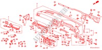 PANNEAU D'INSTRUMENT(RH) pour Honda LEGEND COUPE LEGEND 2 Portes 4 vitesses automatique 1992