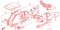 PANNEAUX EXTERIEURS pour Honda LEGEND COUPE LEGEND 2 Portes 4 vitesses automatique 1993