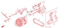SUPPORT D'ALTERNATEUR pour Honda LEGEND COUPE LEGEND 2 Portes 4 vitesses automatique 1991