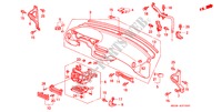 PANNEAU D'INSTRUMENT(LH) pour Honda CIVIC CRX SIR-T 2 Portes 5 vitesses manuelles 1997