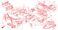 STRUCTURE DE CARROSSERIE(1) pour Honda CIVIC CRX SIR-T 2 Portes 5 vitesses manuelles 1993