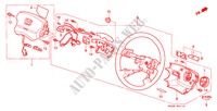 VOLANT DE DIRECTION(SRS) (1) pour Honda CIVIC CRX SIR-T 2 Portes 5 vitesses manuelles 1995