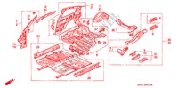 STRUCTURE DE CARROSSERIE(2) pour Honda CIVIC VTI 3 Portes 5 vitesses manuelles 1995