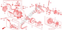CLIMATISEUR (COMPRESSEUR) (2) pour Honda CIVIC 1.6SI 4 Portes 5 vitesses manuelles 1993