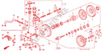 MAITRE CYLINDRE DE FREIN/ ALIMENTATION PRINCIPALE pour Honda CIVIC EX 4 Portes 5 vitesses manuelles 1994
