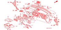 PANNEAU D'INSTRUMENT(RH) pour Honda CIVIC VTI 4 Portes 5 vitesses manuelles 1995