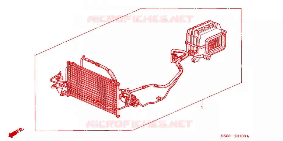 CLIMATISEUR (KIT) Honda  PRELUDE 1994 VTI R 5 vitesses manuelles 