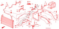 CLIMATISEUR (FLEXIBLES/TUYAUX) (LH) pour Honda INTEGRA LS 4 Portes 5 vitesses manuelles 1998