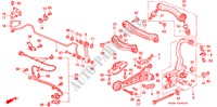 STABILISATEUR ARRIERE/ BRAS INFERIEUR ARRIERE pour Honda ACCORD LX 4 Portes 4 vitesses automatique 1994