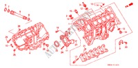 BLOC CYLINDRES/CARTER D'HUILE (L5) pour Honda ACURA 2.5TL 2.5TL 4 Portes 4 vitesses automatique 1997