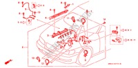 FAISCEAU DES FILS(L5) (RH) pour Honda ACURA 2.5TL 2.5TL 4 Portes 4 vitesses automatique 1995