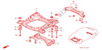 MEMBRURE TRANSVERSALE(L5) pour Honda ACURA 2.5TL 2.5TL 4 Portes 4 vitesses automatique 1998