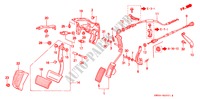 PEDALE(L5) (RH) pour Honda ACURA 2.5TL 2.5TL 4 Portes 4 vitesses automatique 1995