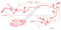 ANTENNE(LH) pour Honda CR-V 4WD 5 Portes 6 vitesses manuelles 2010