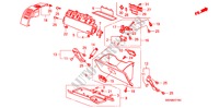 GARNITURE D'INSTRUMENT(COTE DE PASSAGER)(RH) pour Honda CR-V RVSI 5 Portes 5 vitesses automatique 2010