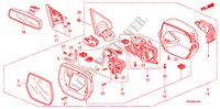 MIROIR pour Honda CR-V RVSI 5 Portes 5 vitesses automatique 2010