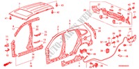 PANNEAUX EXTERIEURS/PANNEAU DE TOIT pour Honda CR-V RVSI 5 Portes 5 vitesses automatique 2010