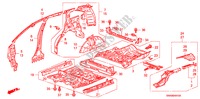 PLANCHER/PANNEAUX INTERIEURS pour Honda CR-V 4WD 5 Portes 5 vitesses automatique 2009