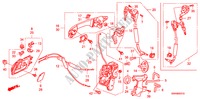 SERRURES DE PORTE AVANT/POIGNEE EXTERNE pour Honda CR-V RVSI 5 Portes 5 vitesses automatique 2010