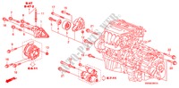 SUPPORT DE MOTEUR(2.4L) pour Honda CR-V 4WD 5 Portes 6 vitesses manuelles 2009