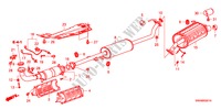 TUYAU D'ECHAPPEMENT/SILENCIEUX(2.4L) pour Honda CR-V 4WD 5 Portes 5 vitesses automatique 2010