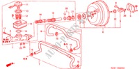 MAITRE CYLINDRE DE FREIN/ ALIMENTATION PRINCIPALE(1) pour Honda LEGEND LEGEND 4 Portes 4 vitesses automatique 1996