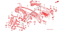 PANNEAU D'INSTRUMENT(LH) pour Honda LEGEND LEGEND 4 Portes 4 vitesses automatique 2000