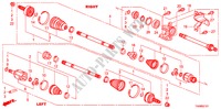 ARBRE PRIMAIRE AVANT/DEMI ARBRE(2.4L) pour Honda ACCORD VTI-L 4 Portes 5 vitesses automatique 2011