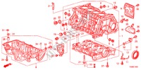 BLOC CYLINDRES/CARTER D'HUILE(2.0L) pour Honda ACCORD 2.0EX 4 Portes 5 vitesses automatique 2011