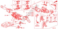 COMMUTATEUR COMBINE(LH)('11) pour Honda ACCORD 3.5EX 4 Portes 5 vitesses automatique 2011