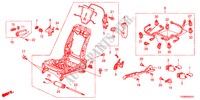 COMP. DE SIEGE AV.(D.)(SIEGE ENTIEREMENT MOTORISE) pour Honda ACCORD 3.5SIR 4 Portes 5 vitesses automatique 2011