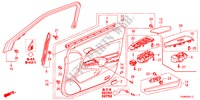 GARNITURE DE PORTE AVANT(RH) pour Honda ACCORD 2.0VTI 4 Portes 5 vitesses automatique 2011
