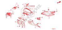 GARNITURE D'INSTRUMENT(COTE DE CONDUCTEUR)(LH) pour Honda ACCORD 2.0EX 4 Portes 5 vitesses manuelles 2010