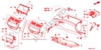 GARNITURE D'INSTRUMENT(COTE DE PASSAGER)(LH) pour Honda ACCORD 2.0EX 4 Portes 5 vitesses automatique 2010