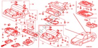 PLAFONNIER(TOIT OUVRANT) pour Honda ACCORD 3.5SIR 4 Portes 5 vitesses automatique 2011