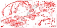 PLANCHER/PANNEAUX INTERIEURS pour Honda ACCORD 2.4 4 Portes 5 vitesses automatique 2009