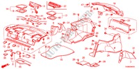 PLATEAU ARRIERE/GARNITURE LATERALE pour Honda ACCORD 2.0EX 4 Portes 5 vitesses manuelles 2008