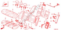 SIEGE ARRIERE pour Honda ACCORD 2.0EX 4 Portes 5 vitesses automatique 2010