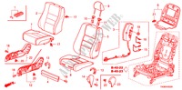 SIEGE AVANT(D.)(RH) pour Honda ACCORD 3.5SIR 4 Portes 5 vitesses automatique 2011