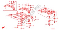 SOUS CHASSIS AVANT/CORPS ARRIERE(LH) pour Honda ACCORD 2.0EX 4 Portes 5 vitesses automatique 2011