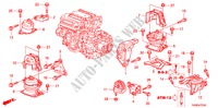 SUPPORTS DE MOTEUR(3.5L) pour Honda ACCORD 3.5SIR 4 Portes 5 vitesses automatique 2010