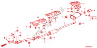 TUYAU D'ECHAPPEMENT(2.0L) pour Honda ACCORD 2.0EX 4 Portes 5 vitesses manuelles 2011