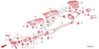 TUYAU D'ECHAPPEMENT(2.4L) pour Honda ACCORD 2.4EX 4 Portes 5 vitesses automatique 2011