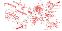 GARNITURE D'INSTRUMENT(RH) pour Honda BALLADE 150I 4 Portes 4 vitesses automatique 1999