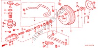 MAITRE CYLINDRE DE FREIN/ ALIMENTATION PRINCIPALE pour Honda CIVIC LXI 4 Portes 4 vitesses automatique 1997
