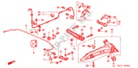 BRAS INFERIEUR ARRIERE pour Honda BALLADE BASE 4 Portes 5 vitesses manuelles 2000